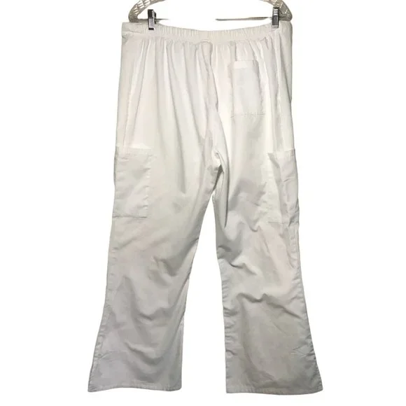 Malibu Doc Womens Scrub Pants Size Large White - Picture 3 of 3